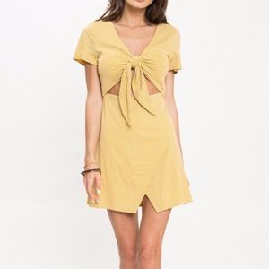 Yellow striped dress